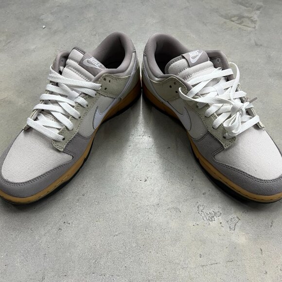 Nike Men's Dunk Low Suede and Canvas Phantom Grey Khaki HV4301 030 - New - Picture 5 of 8